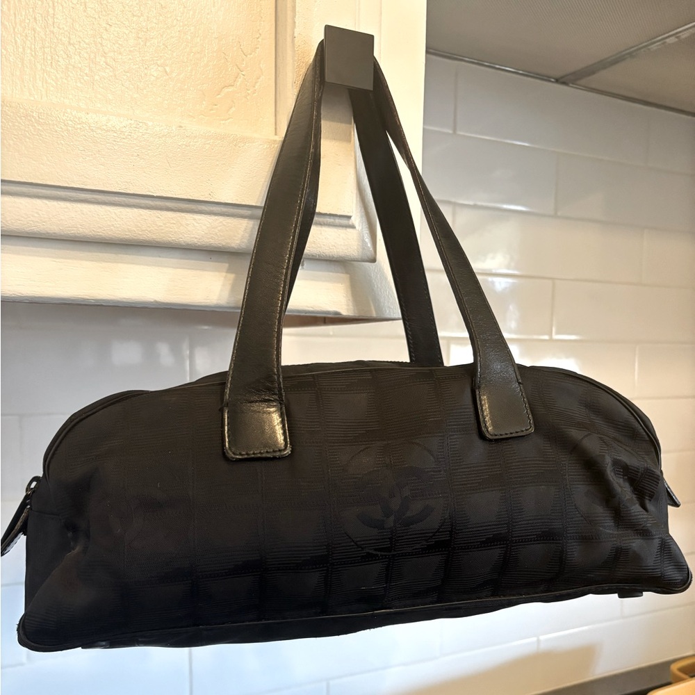 Black Chanel Baguette Bag